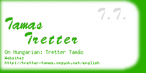 tamas tretter business card